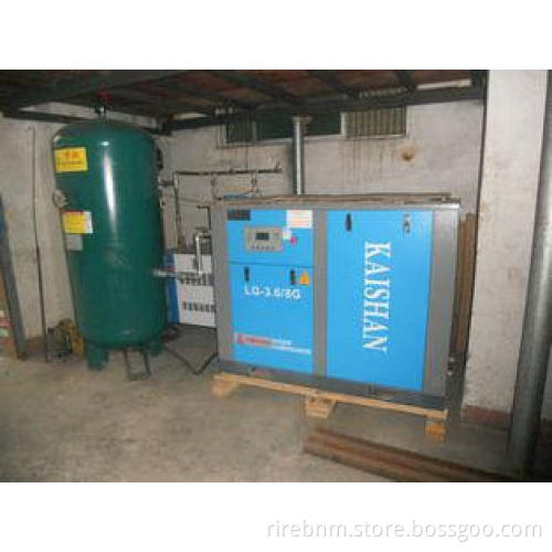 126 CFM Mini Screw Air Compressor , 0.8mpa Oil Free Air Com